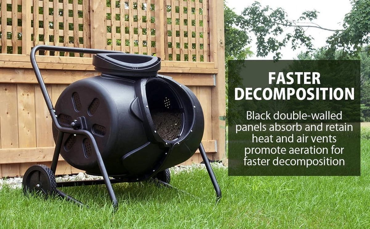 KoolScapes Two-Wheeled Tumbling Composter 50 Gallon / 190L