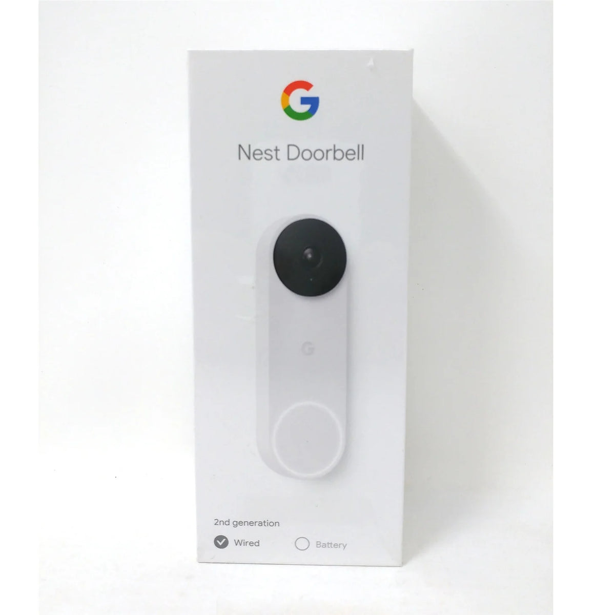 Google Nest Doorbell (Wired, 2nd gen) - Video Doorbell Camera - Doorbell Security Camera - Snow