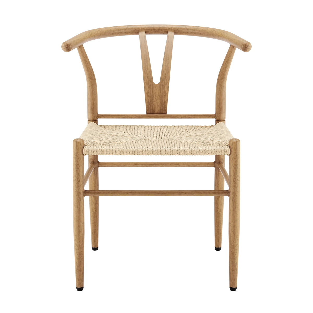 Better Homes & Gardens Springwood Wishbone Chair, Metal Base with Black Finish, 2 Pack