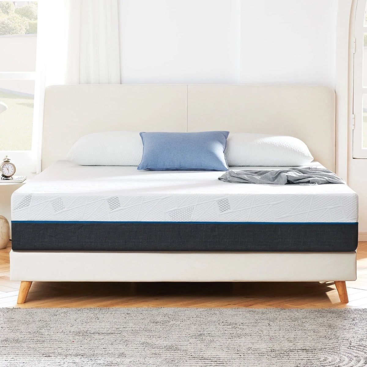 King Mattress, Madinog 12" King Size Memory Foam Mattress in a Box