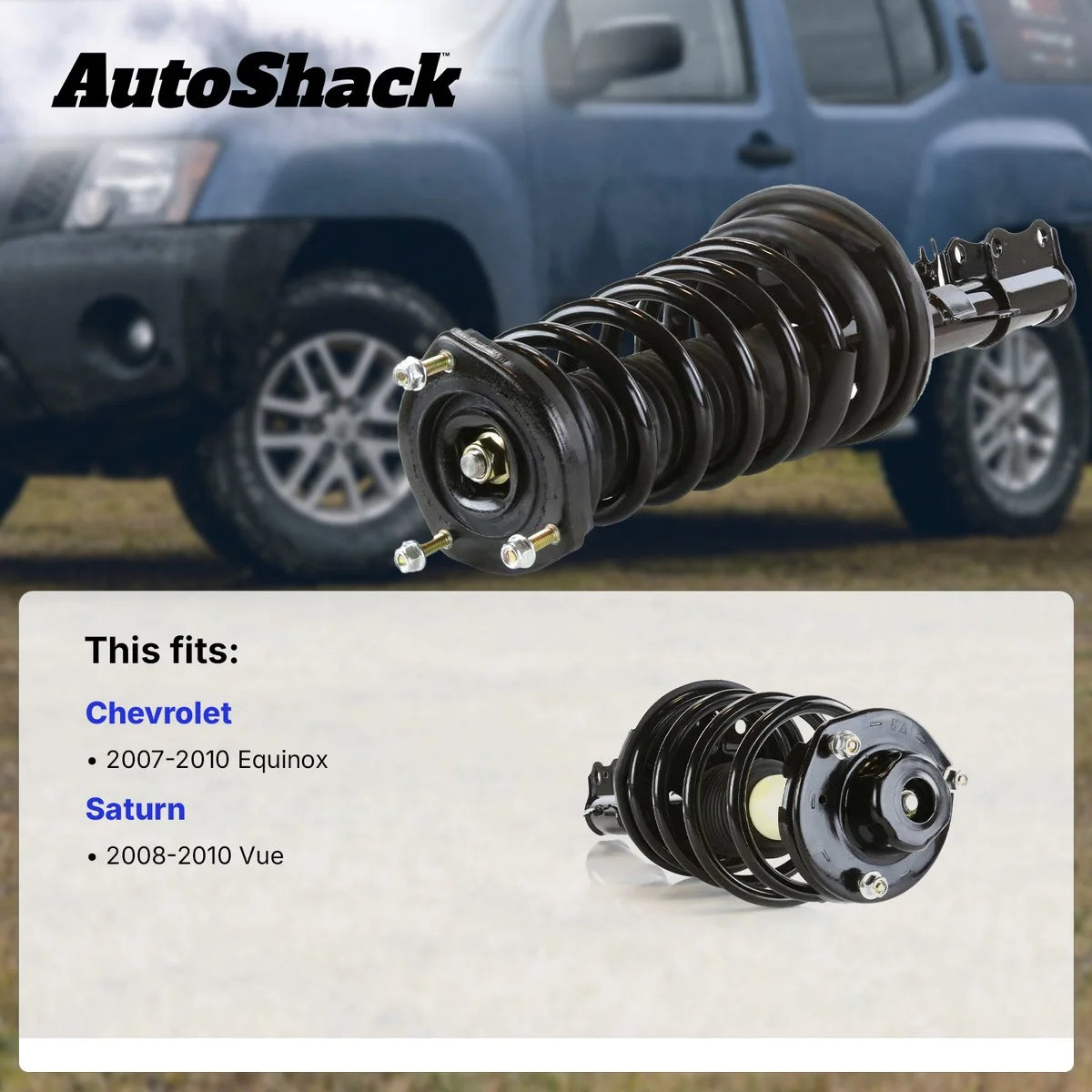 AutoShack Front Complete Strut & Coil Spring | Replacement for 2007-2010 Chevrolet Equinox 2008-2010 Saturn Vue | 2-PC