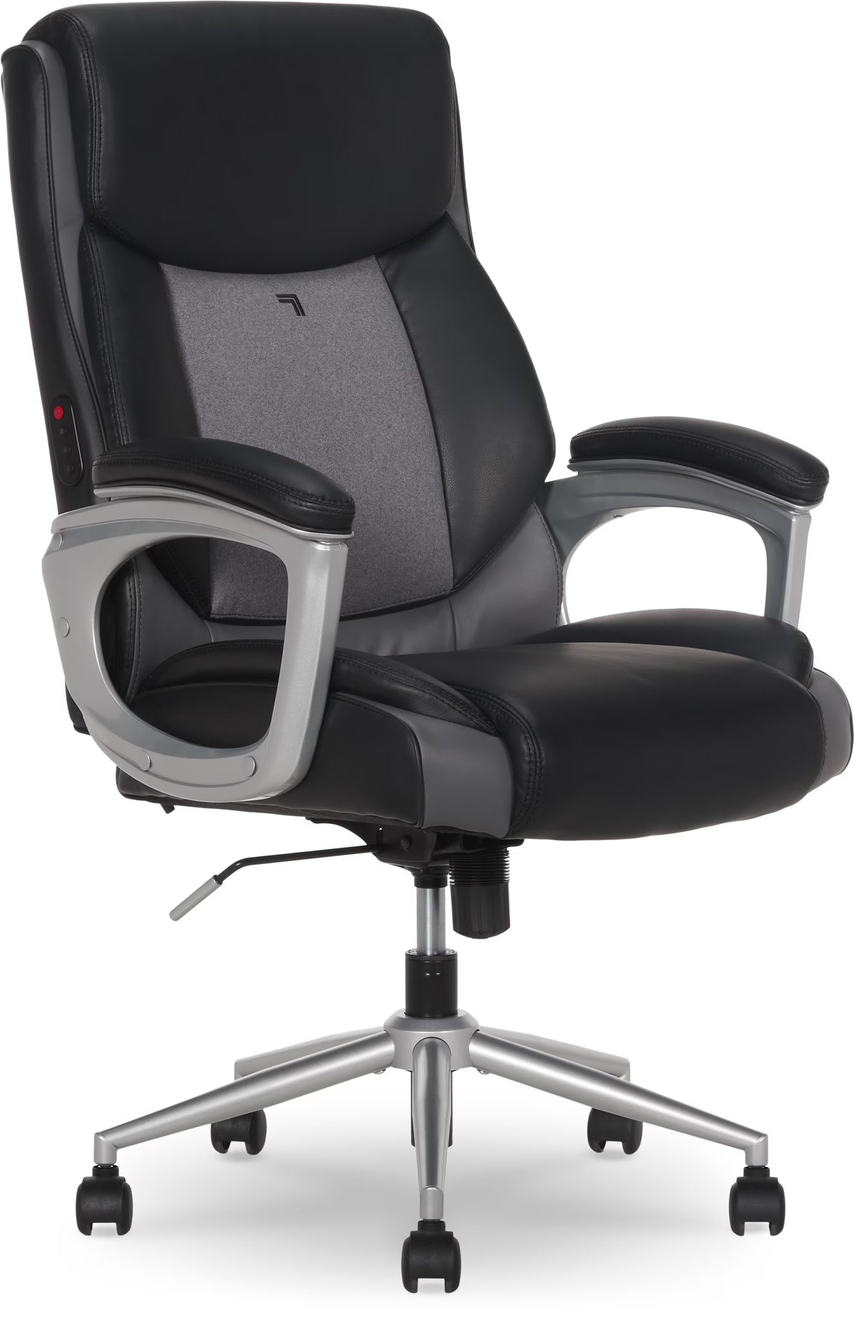 Sharper Image S-120 Massage and Heat Office Chair, Gray/White