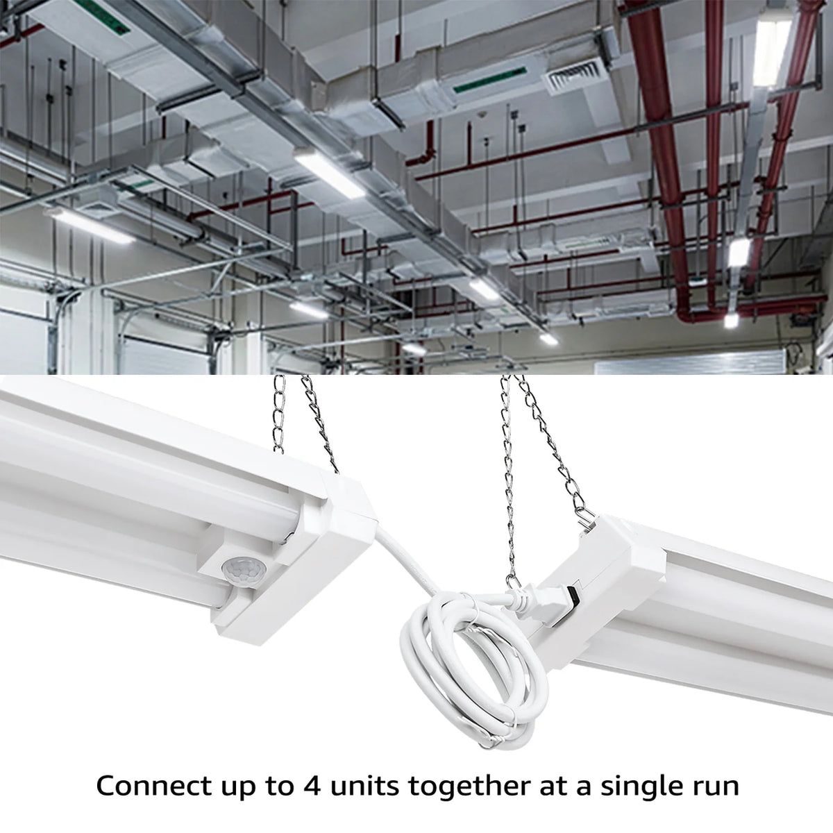 10 Pack Linkable LED Shop Light 4ft, 5000K Daylight, LED Shop Light for Garage