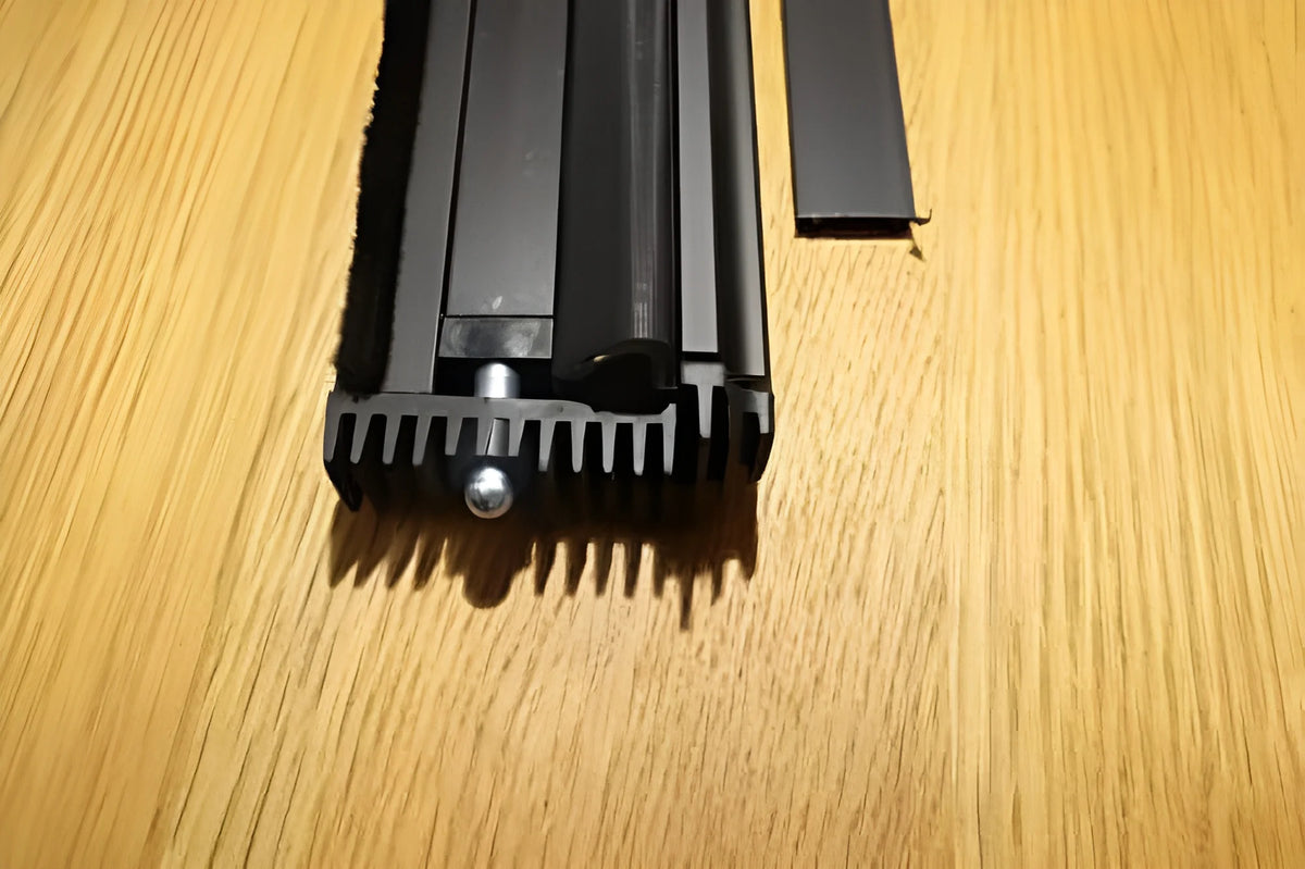 Life Products! T-Astragal Aluminum 80 in Weather Stripping 80x5/8x1-3/4 in Inswing Doors Black