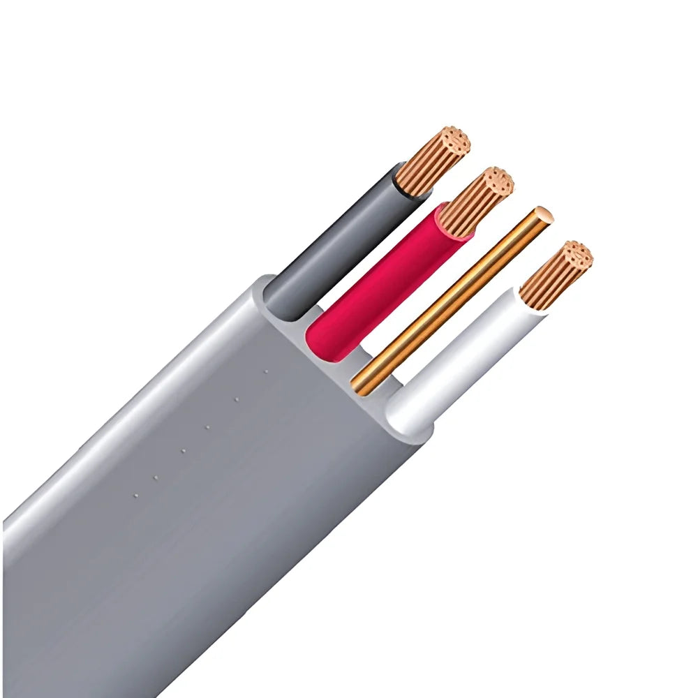 75' 6/3 UF-B Wire Under Ground Feeder Cable With Ground Gray 600V