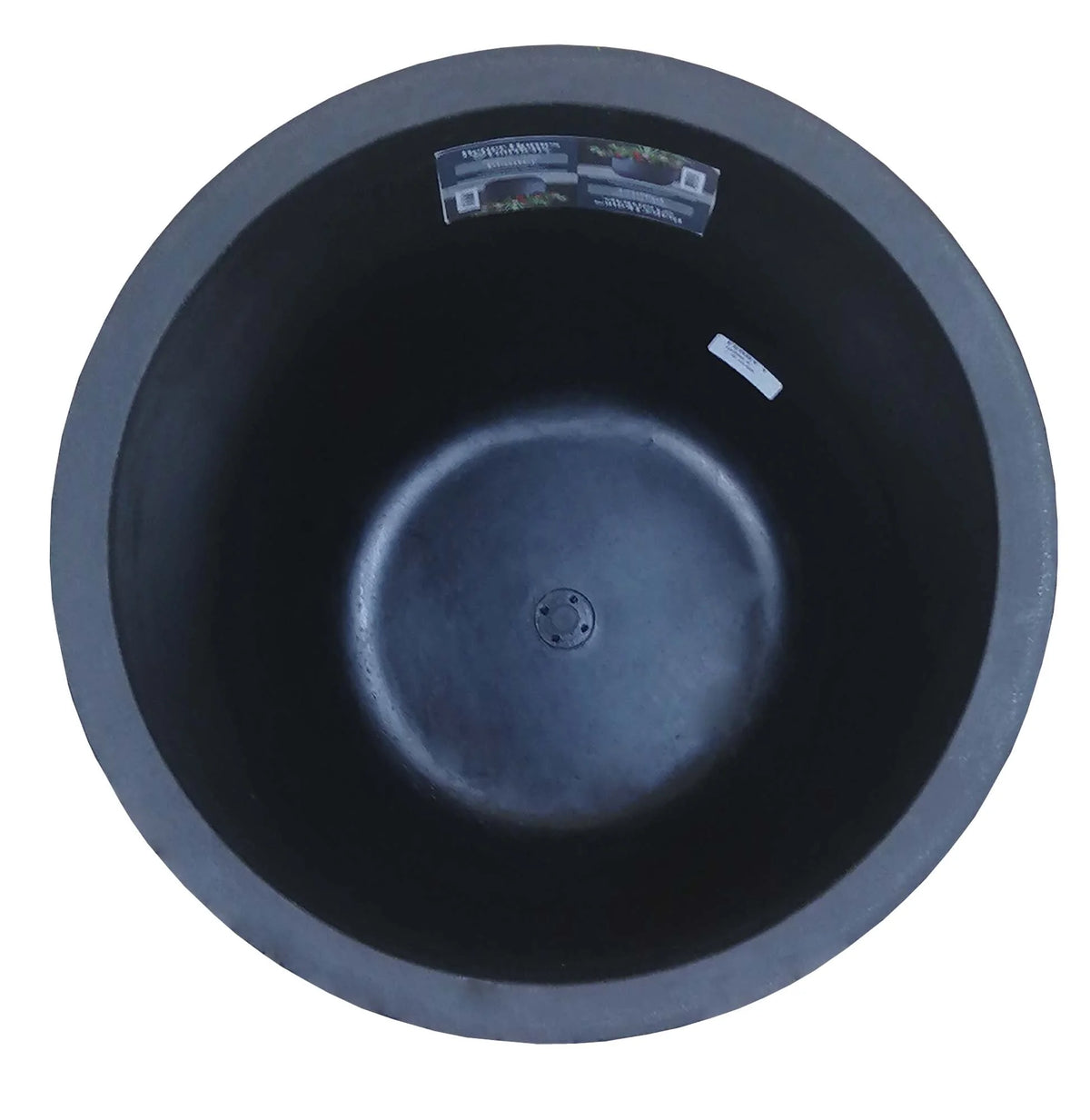 (3 pack) Better Homes & Gardens 18in Mosswood Resin Planter, Matte Black