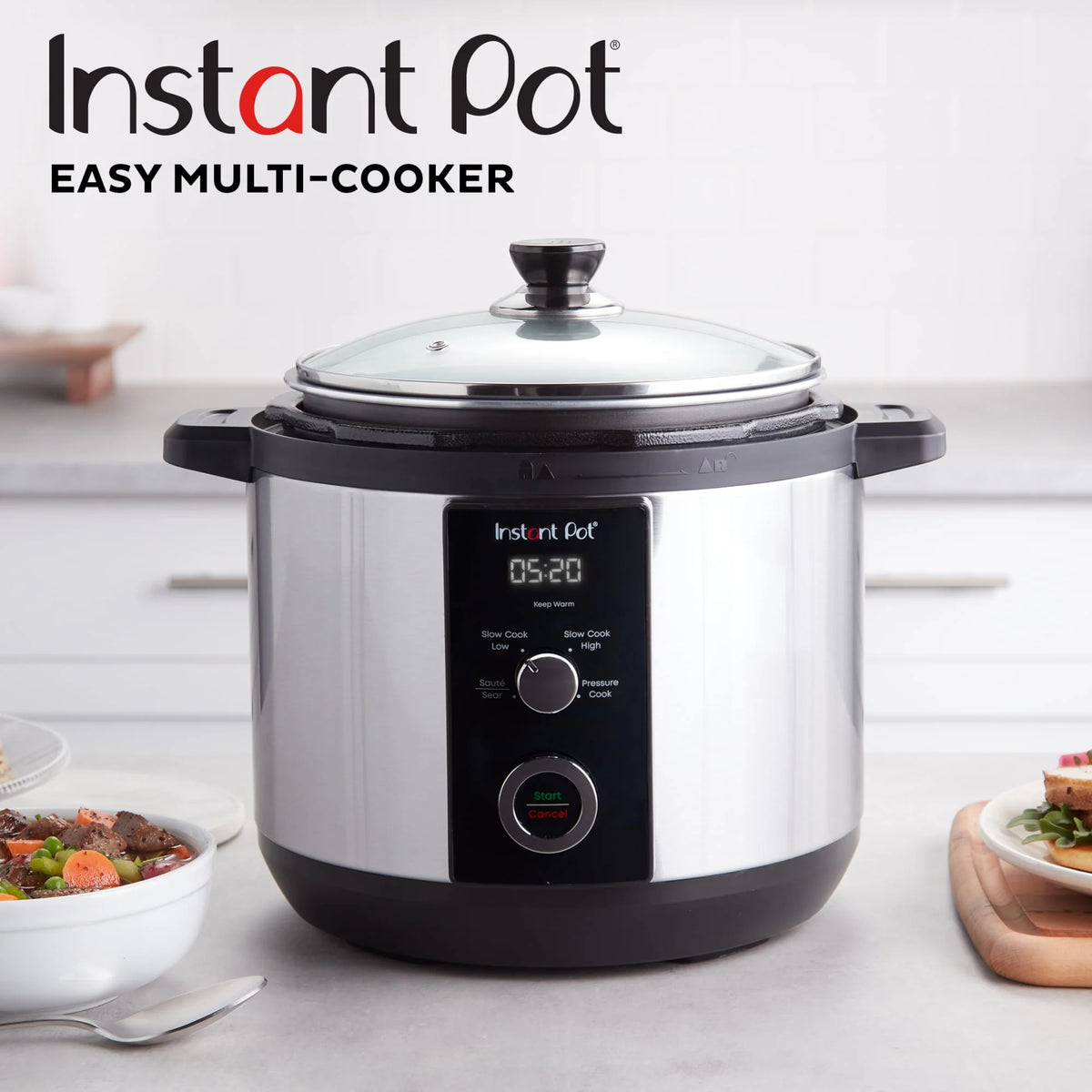 Instant Pot 6QT Easy 3-in-1 Slow Cooker, Pressure Cooker, and Saut�� Pot