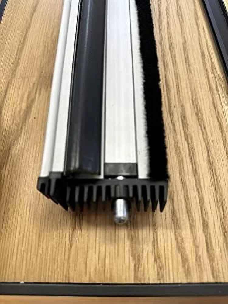 Life Products! T-Astragal Aluminum 80 in Weather Stripping 80x5/8x1-3/4 in Inswing Doors Black