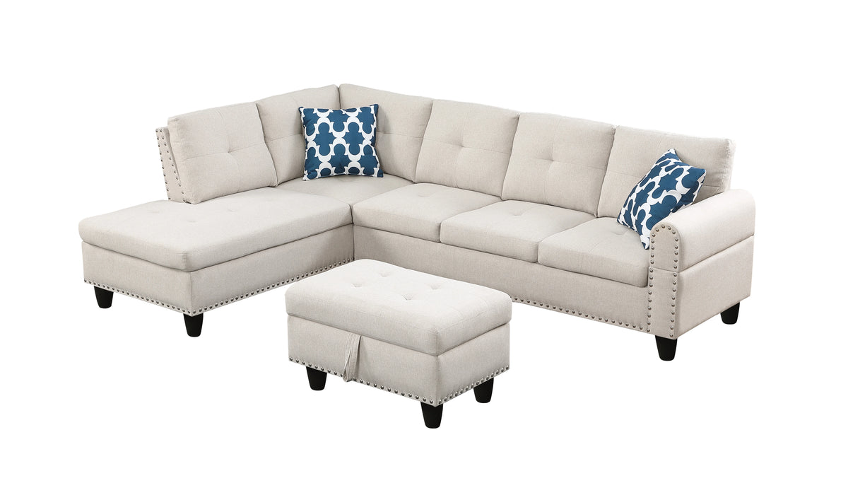 Sectional Sofas Faux Leather L - Shaped Sectional Set with Cup Holders 2pc,Large Sectional Couches
