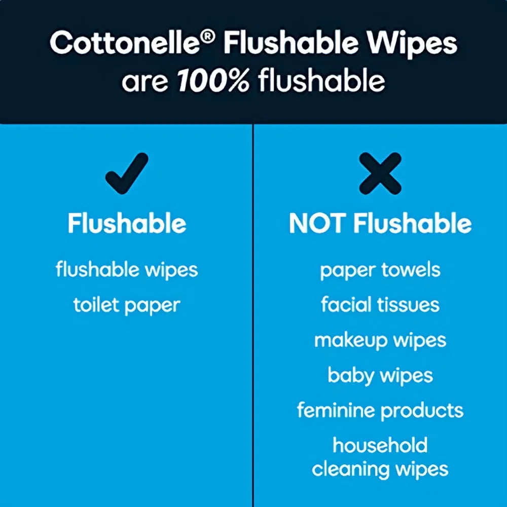 Kleenex Cottonelle Fresh Care Flushable Cleansing Cloths Refills (Pack of 12)