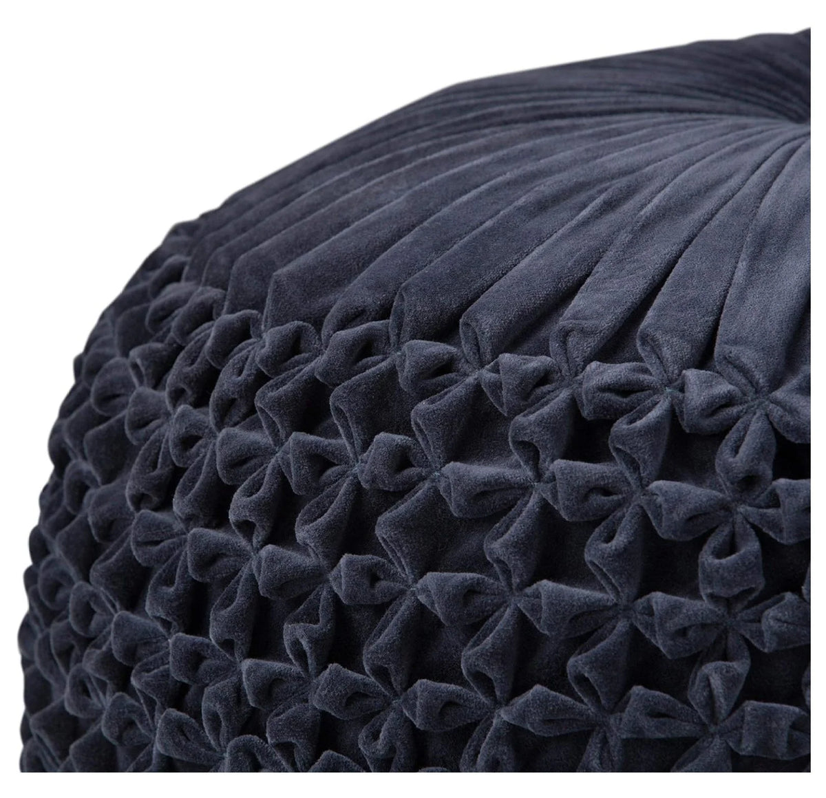 Exlonjet Margo 20 Inch Boho Round Pouf in Multi Color Braided Jute, For the Living Room, Bedroom and
