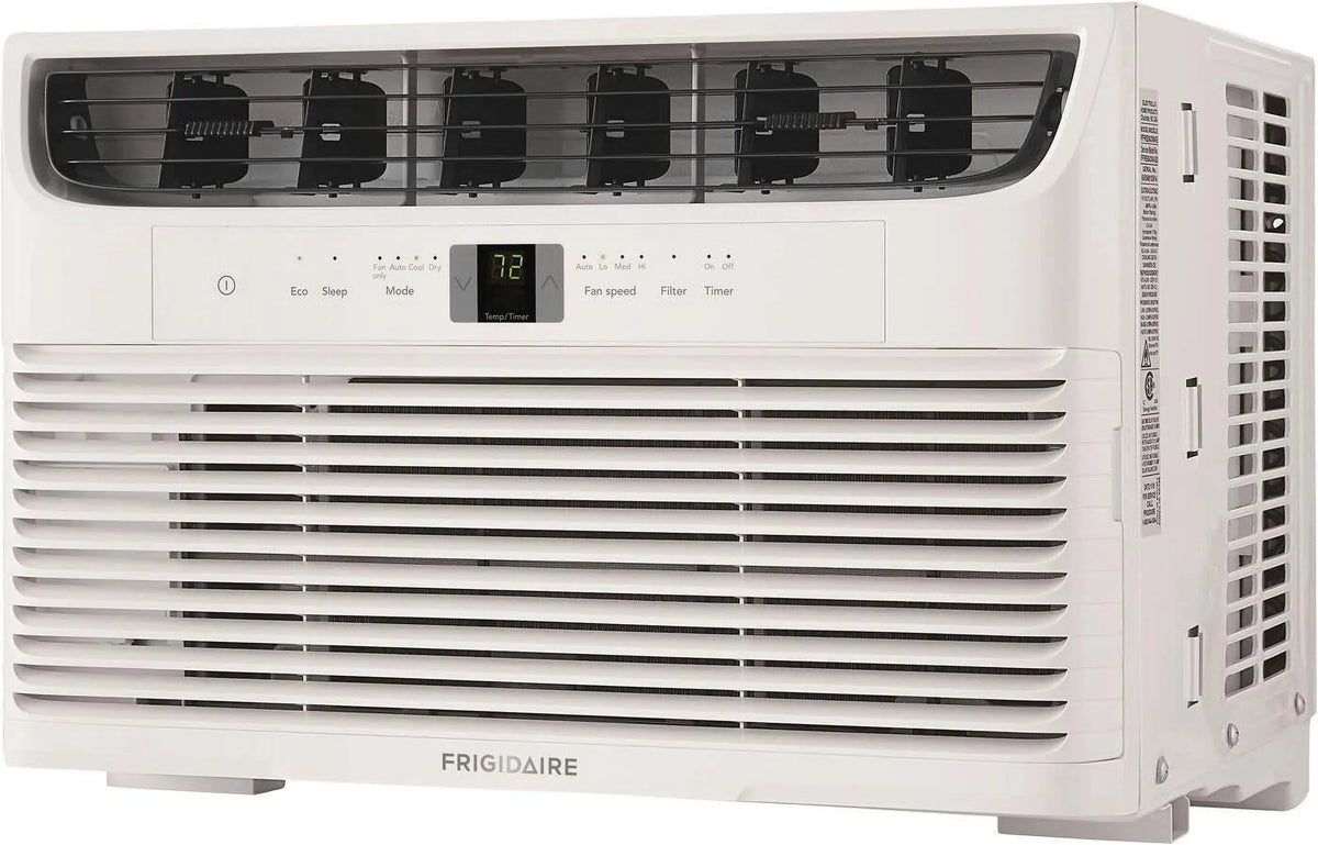 Frigidaire FFRA062WA1 19" Window-Mounted Air Conditioner with 6000 BTU Cooling Capacity; Sleep Modem; Programmable 24-Hour On/Off Timer and Remote Control in White