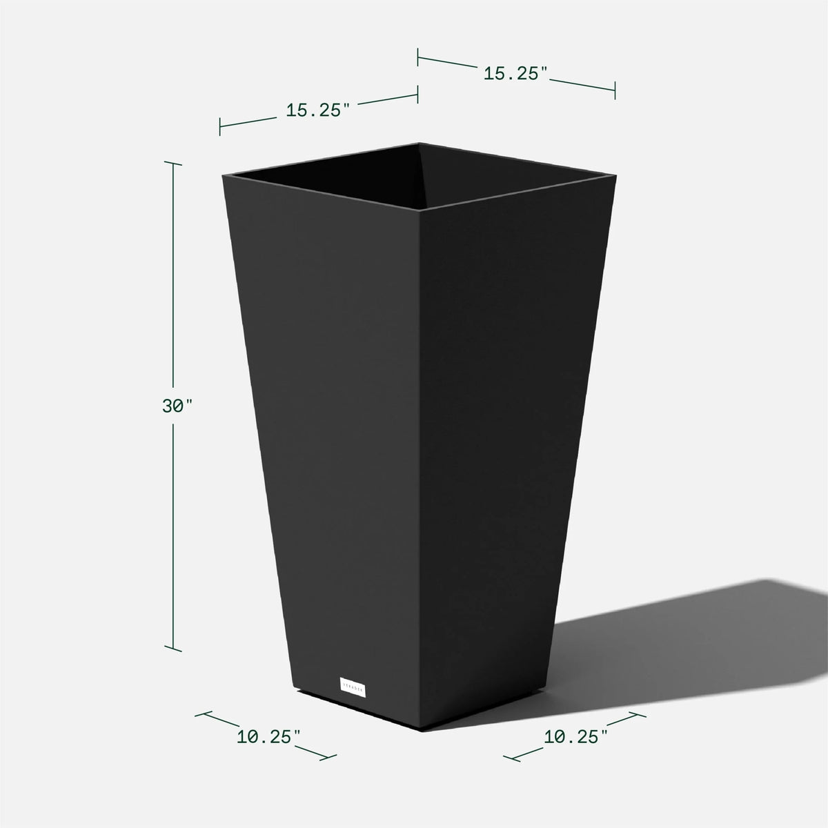 Veradek Pure Series Midland 30" Planter 2 Pack Black