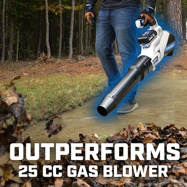 HART 40-Volt Cordless SUPERCHARGE Brushless 650 CFM Blower (1) 5.0 Ah Lithium Ion Battery