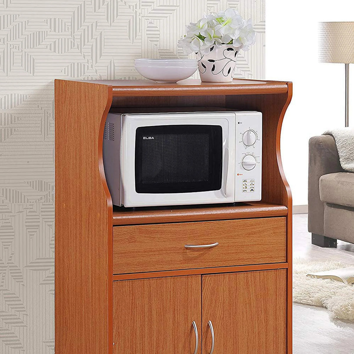 Hodedah HIK77 Microwave Cart
