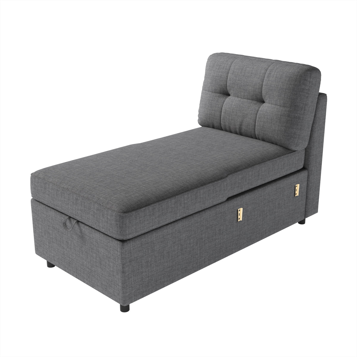VANACC Sectional Sofa Bed with Storage and Soft Seat ,Reversible Pull Out Couch for Living Room,Beige