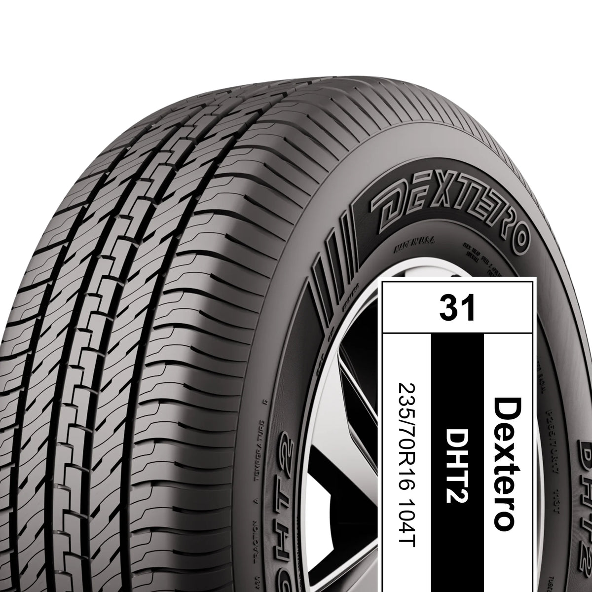 Dextero DHT2 Tire P235/70R16 104T Fits: 2004-07 Honda Pilot EX-L, 2013 Ford Explorer Sport