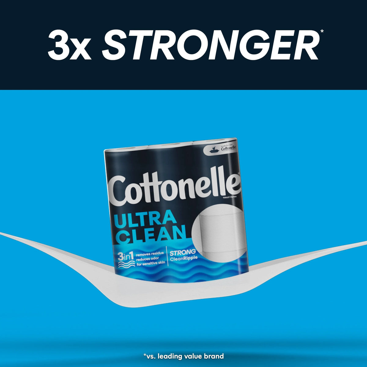 Cottonelle Ultra Clean Toilet Paper, 30 Mega Rolls, 312 Sheets per Roll (9,360 Total)