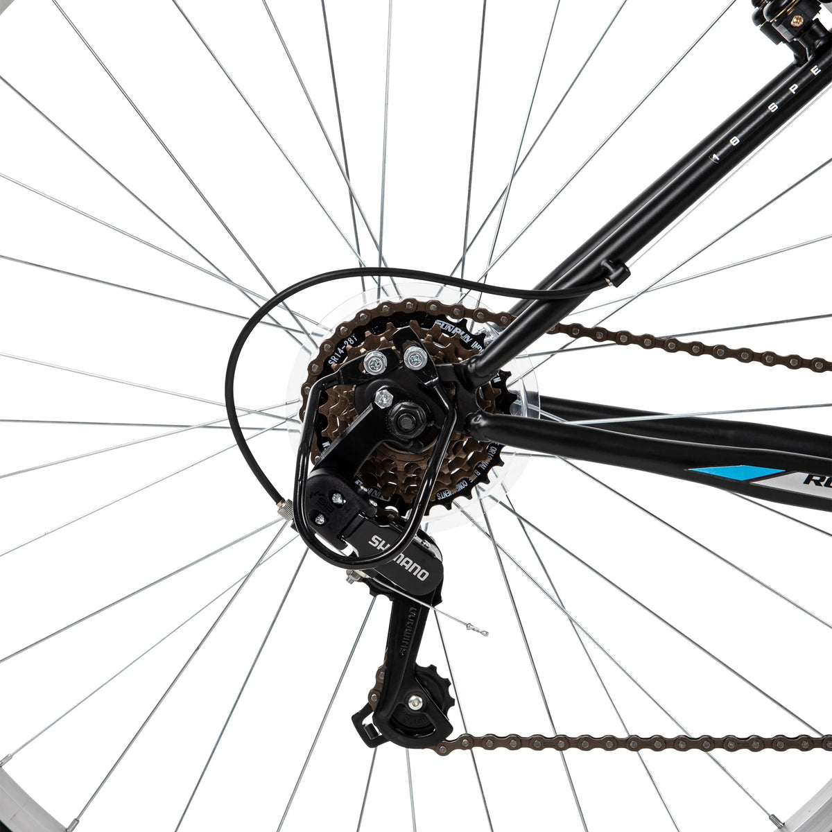 Huffy 29" Rock Creek Mountain Bike, Fits Riders 5'0"+, Matte Black, Adult, Men's