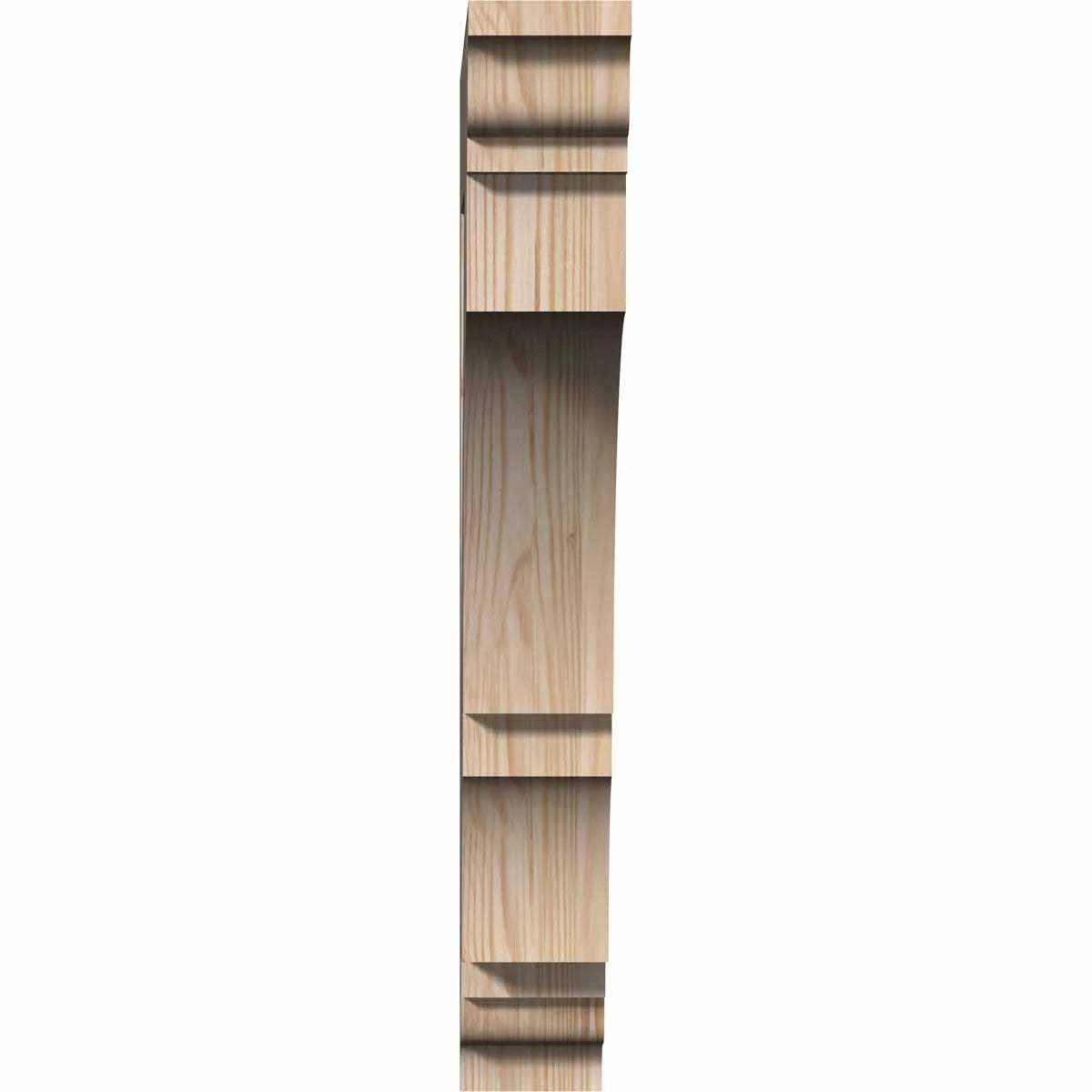 Ekena Millwork 3 1/2"W x 20"D x 28"H Balboa Traditional Smooth Bracket, Western Red Cedar