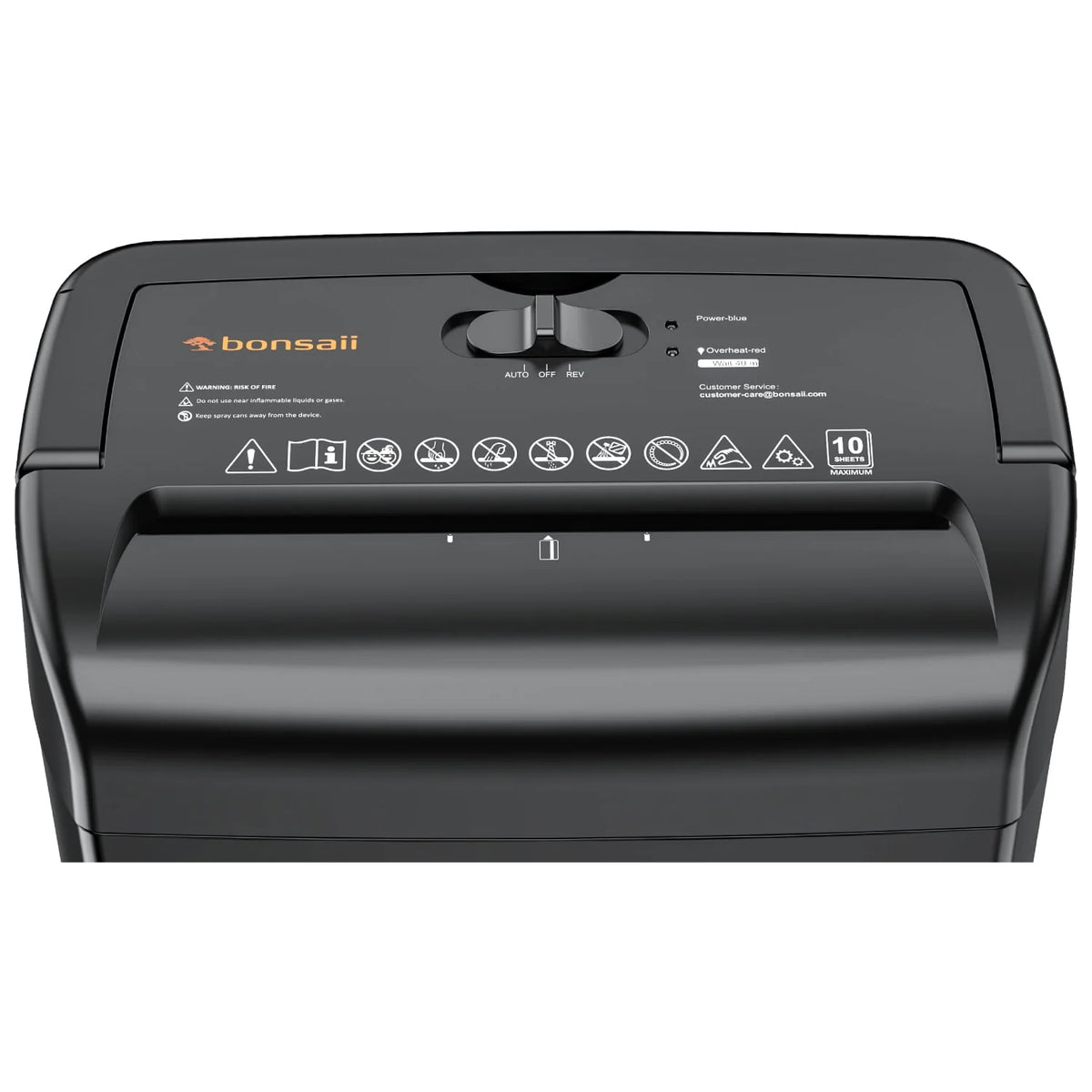 Paper Shredder 10-Sheet Cross Cut Shredder with 5.3 Gallons Wastebasket