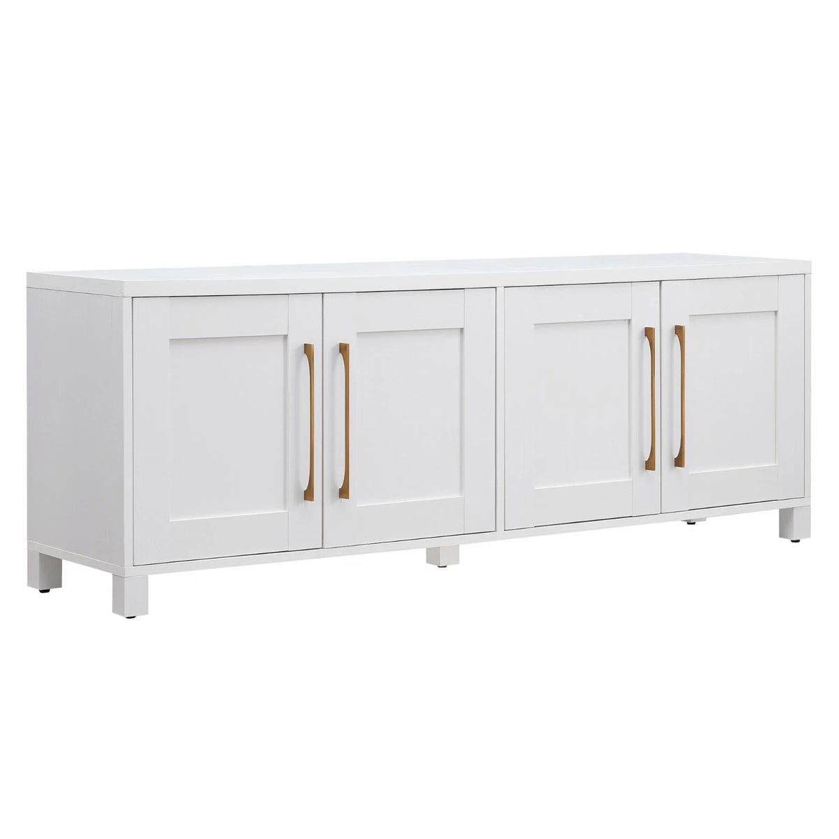 Evelyn&Zoe Chabot Rectangular TV Stand for TV's up to 75", Alder Brown
