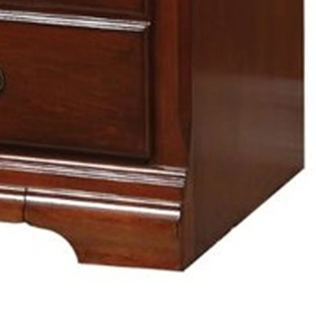 Acme Trendy TV Stand Cherry Brown - Saltoro Sherpi