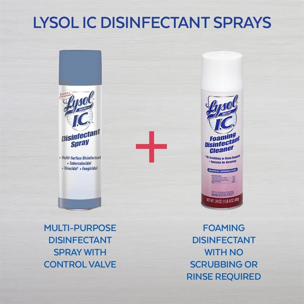 Professional LYSOL Disinfectant Spray, Crisp Linen, 19 oz, 12 Count