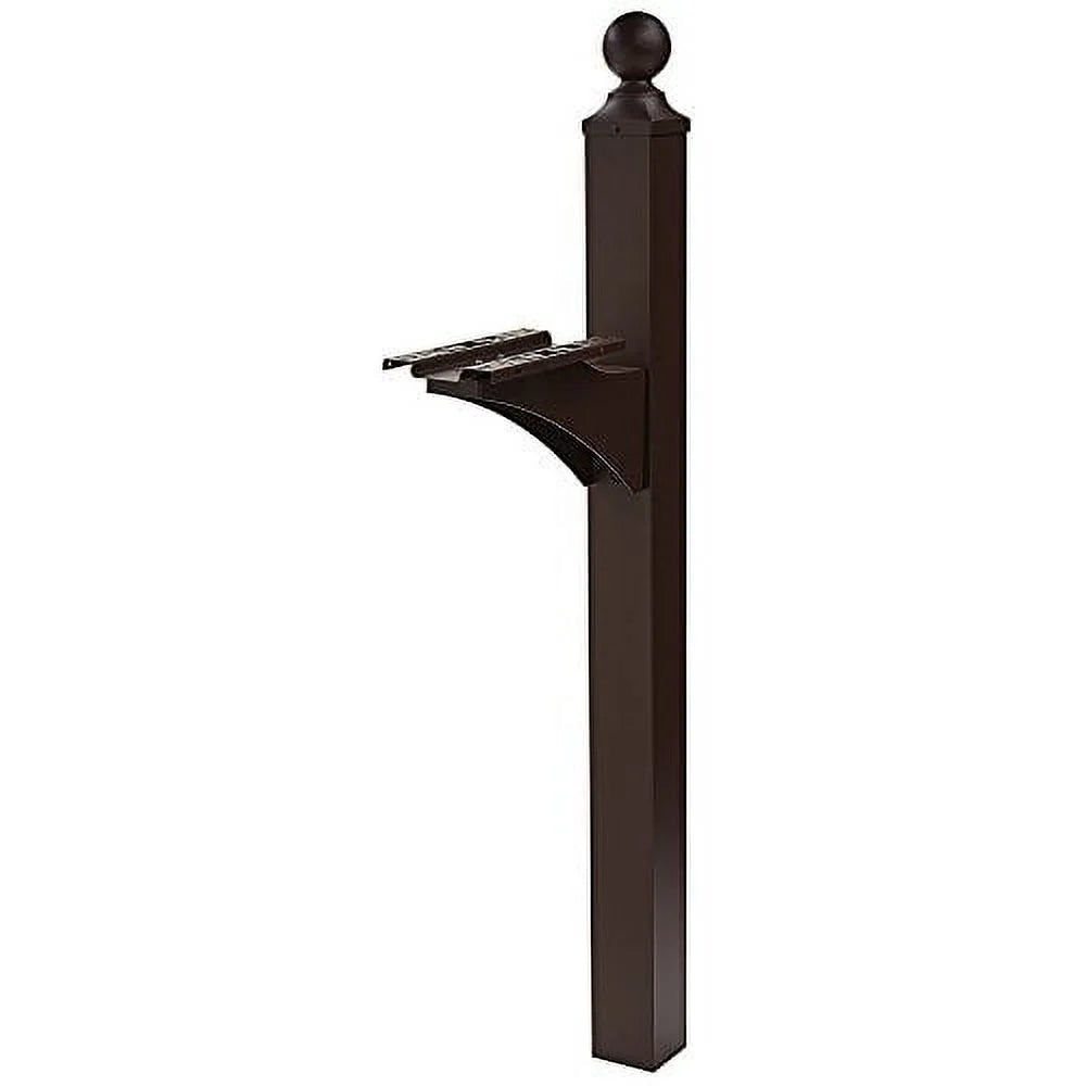 Architectural Mailboxes Landover 4x4 Slip Over Aluminum, Mailbox Post in Venetian Bronze