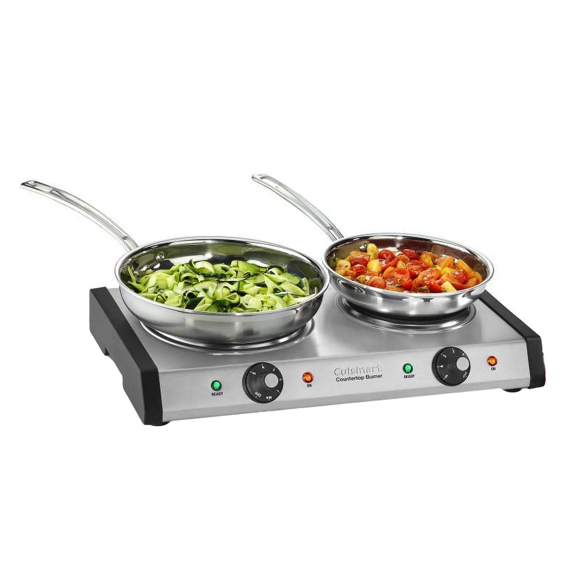 Cuisinart Countertop Double Burner in Stainless Steel with 2 Burners