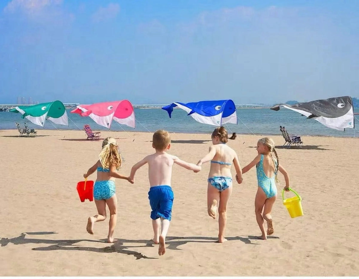 Portable Blue Beach Shade Tent - Lightweight 2.43 lbs, Fits 2-3 People, Wind-Resistant Sun Shelter for Outdoor