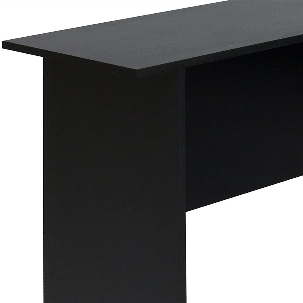 Zimtown L-Shaped Corner Computer Office Desk Furniture,Black