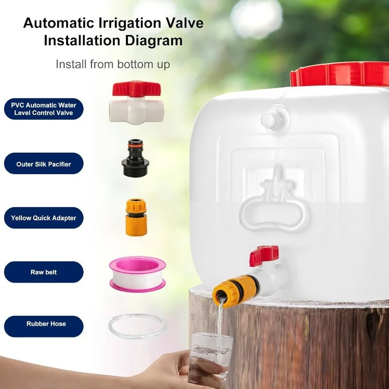 Water Storage Container for Camping, 6.6 Gallon Water Tank with Faucet