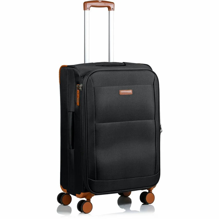 CHAMPS Classic Collection, 3-piece Softside Luggage set, Black