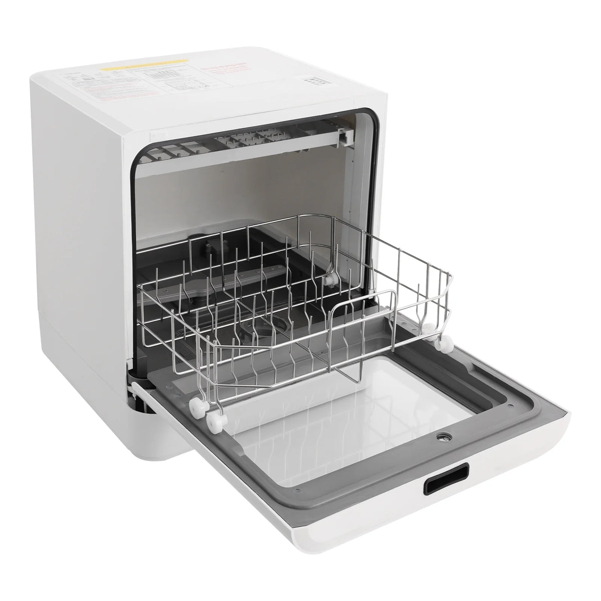 6.8L/1.8 Gallon Rectangular White Portable Mini Dishwasher Countertop Dishwasher, Household Mini Dishwasher