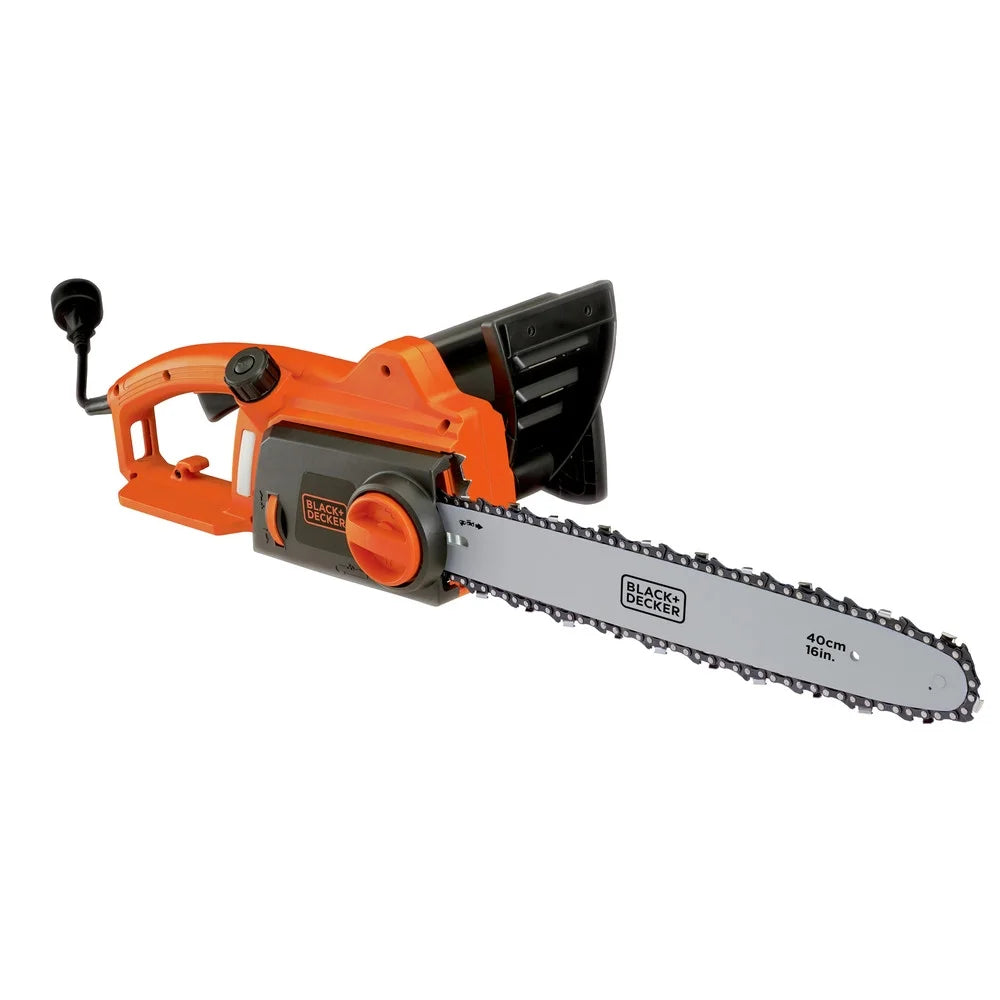 BLACK+DECKER 16�� 12 Amp Corded Electric Chainsaw, Tool-Free Chain Tensioning, Auto-Oiling