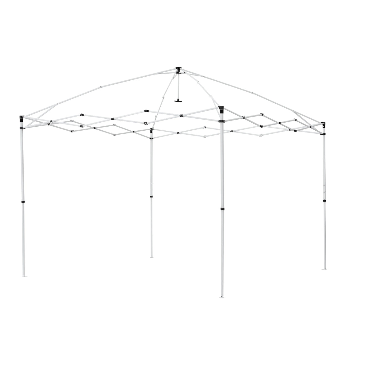 Ozark Trail Simple Push Straight Leg Instant Canopy, White, 10 ft x 10 ft