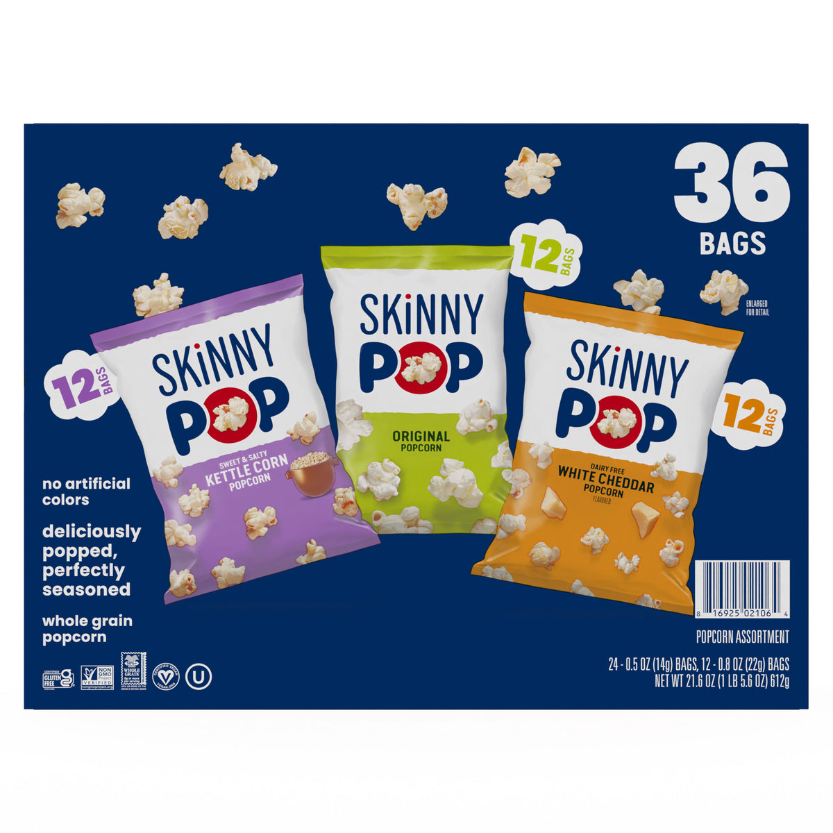 SkinnyPop Popcorn, Variety, 36-count