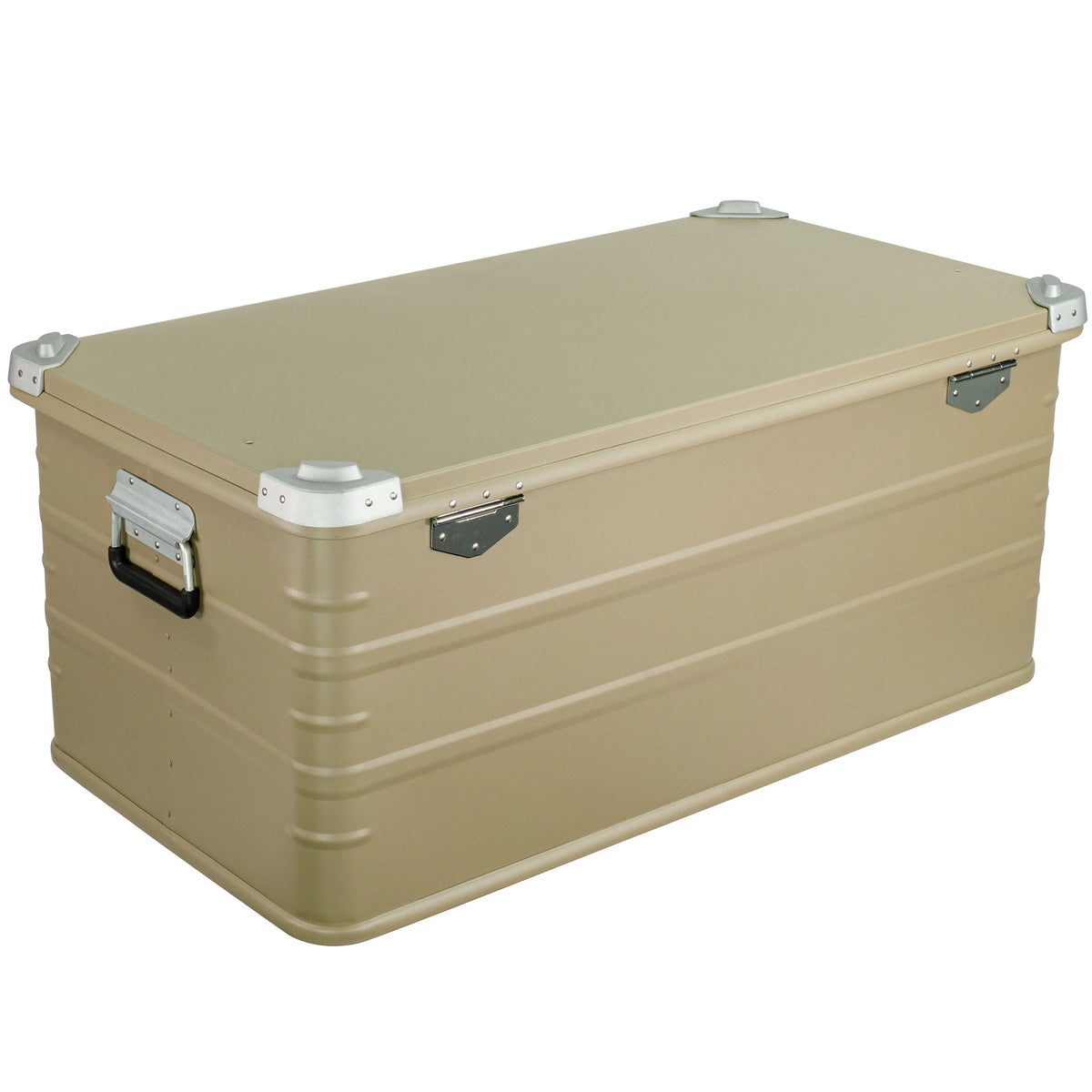 Crossover Aluminum Overland Storage, Trunk, Metal Cargo Case, Storage Box (147L X-Large, Black)
