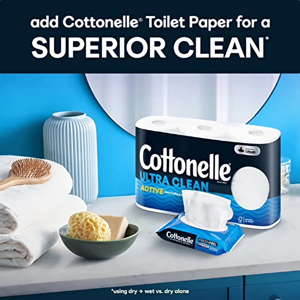 Kleenex Cottonelle Fresh Care Flushable Cleansing Cloths Refills (Pack of 12)