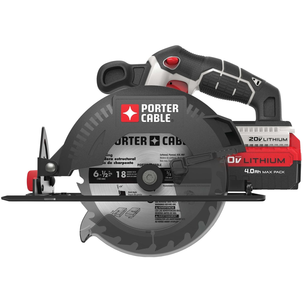 PORTER CABLE PCC660B 20V MAX Lithium-Ion 6-1/2-Inch Cordless Circular Saw (Bare Tool / Battery Sold Seperately)