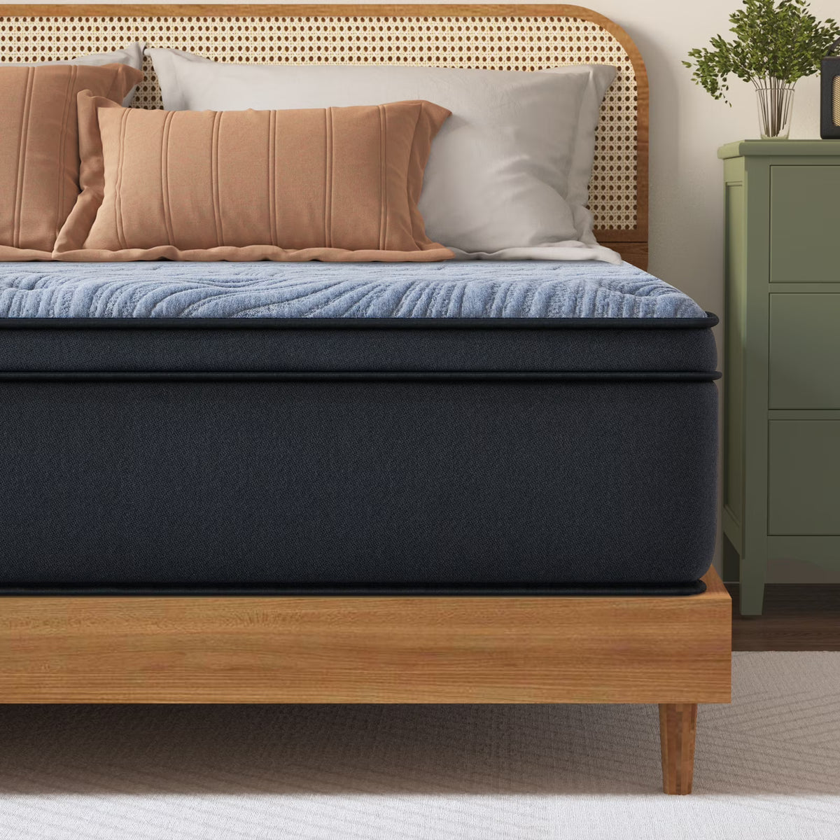 Queen Mattress, JIAVA 12 inch Hybrid Mattress Medium Firm Innerspring Mattress in a Box��Queen Size Mattress