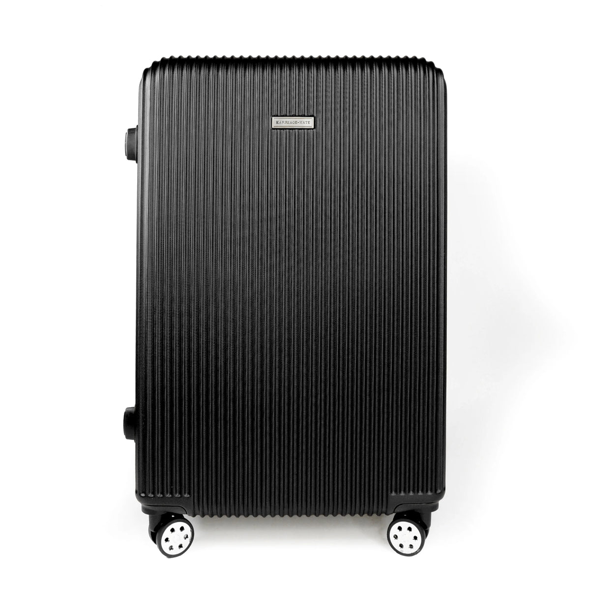 K-Cliffs 3pcs Luggage Set Lightweight Expandable Hard sided ABS Spinner Travel Suitcase  Black