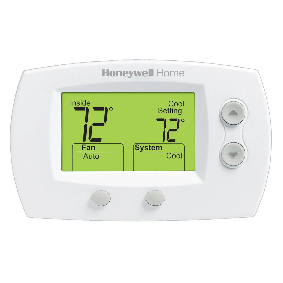 Honeywell TH5220D1029 Focuspro 5000 Non-Programmable 2 Heat and 2 Cooling Thermostat, Large Screen