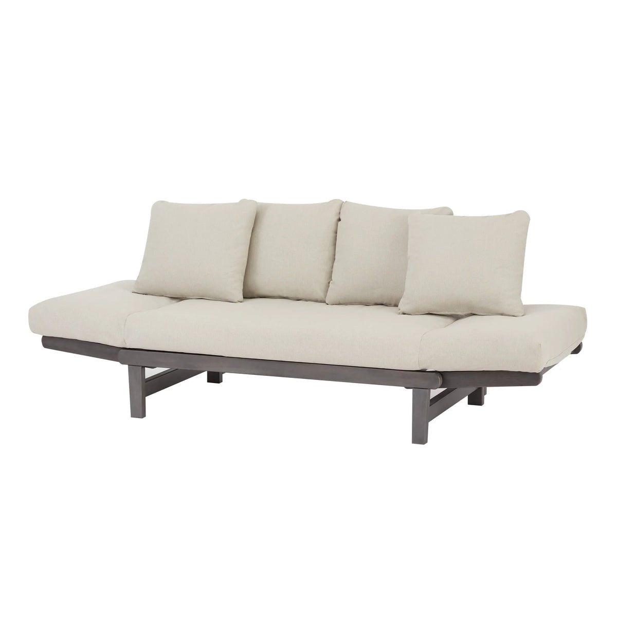Better Homes & Gardens Delahey Folding Wood Outdoor Sofa - Gray