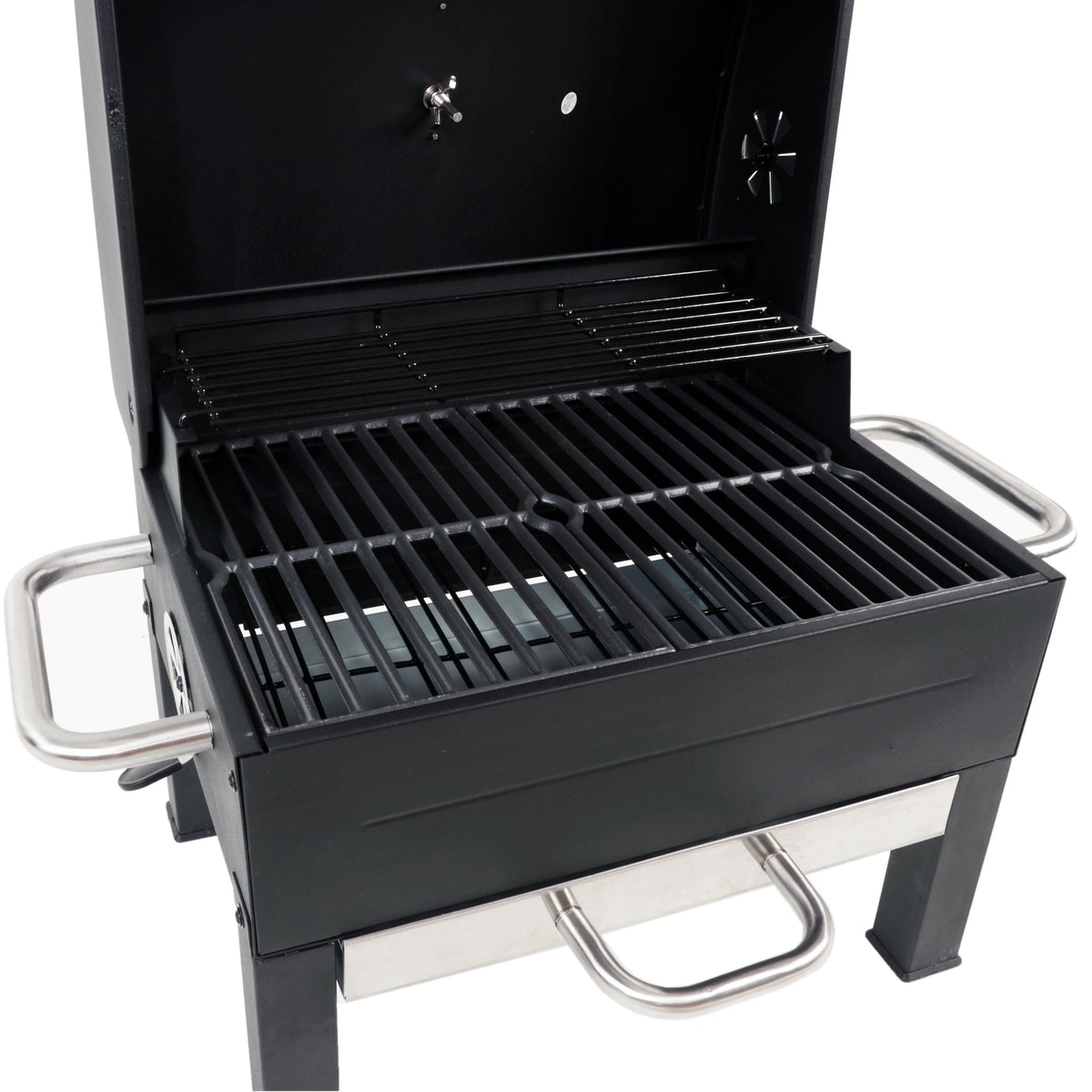 Expert Grill Premium Portable Charcoal Grill, Black and Stainless Steel