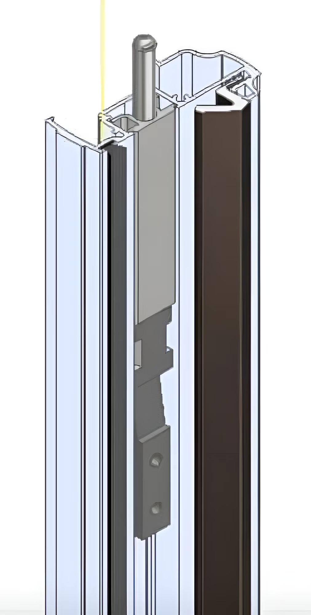 Life Products! T-Astragal Aluminum 80 in Weather Stripping 80x5/8x1-3/4 in Inswing Doors Black