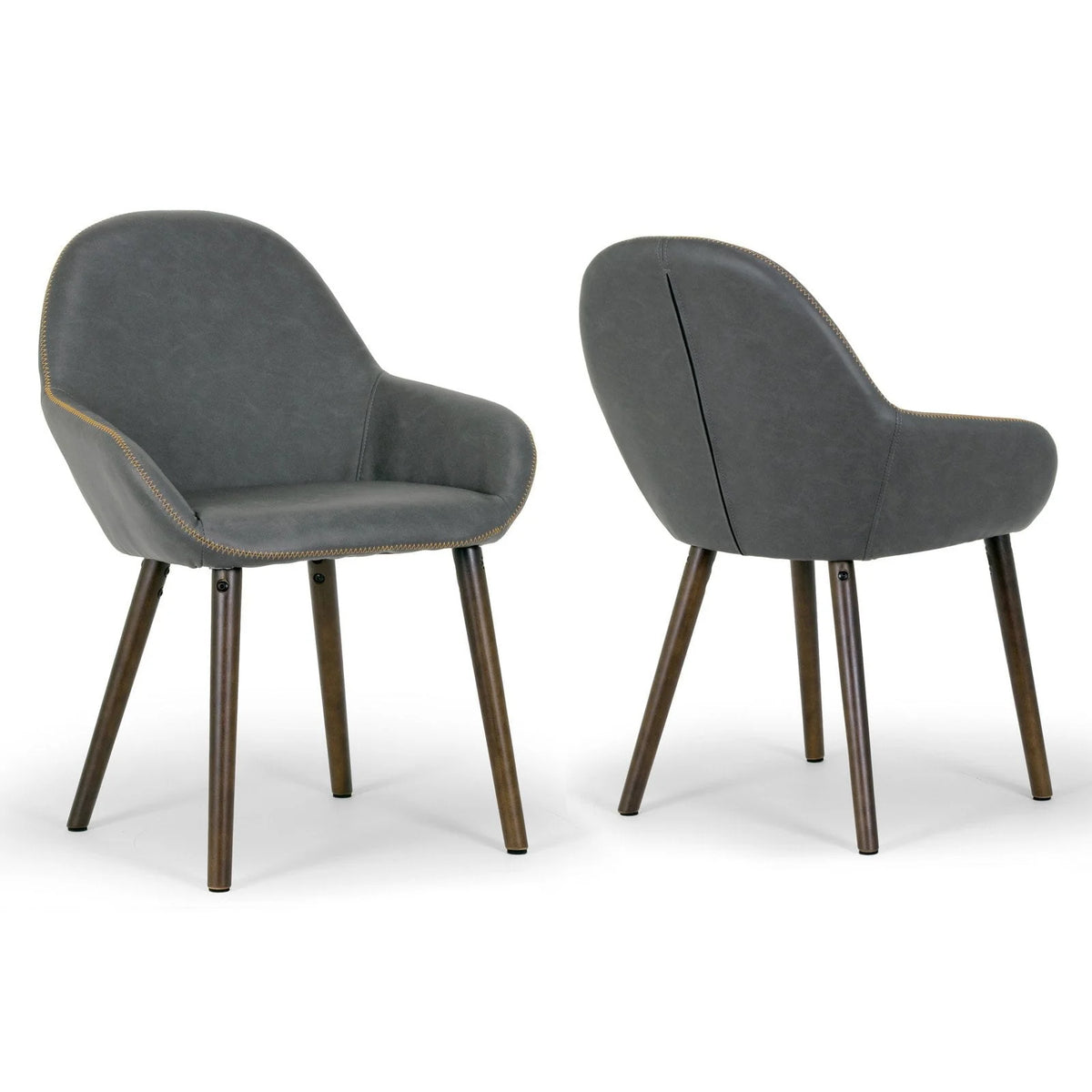 Glamour Home Alan Arm Chair - Set of 2