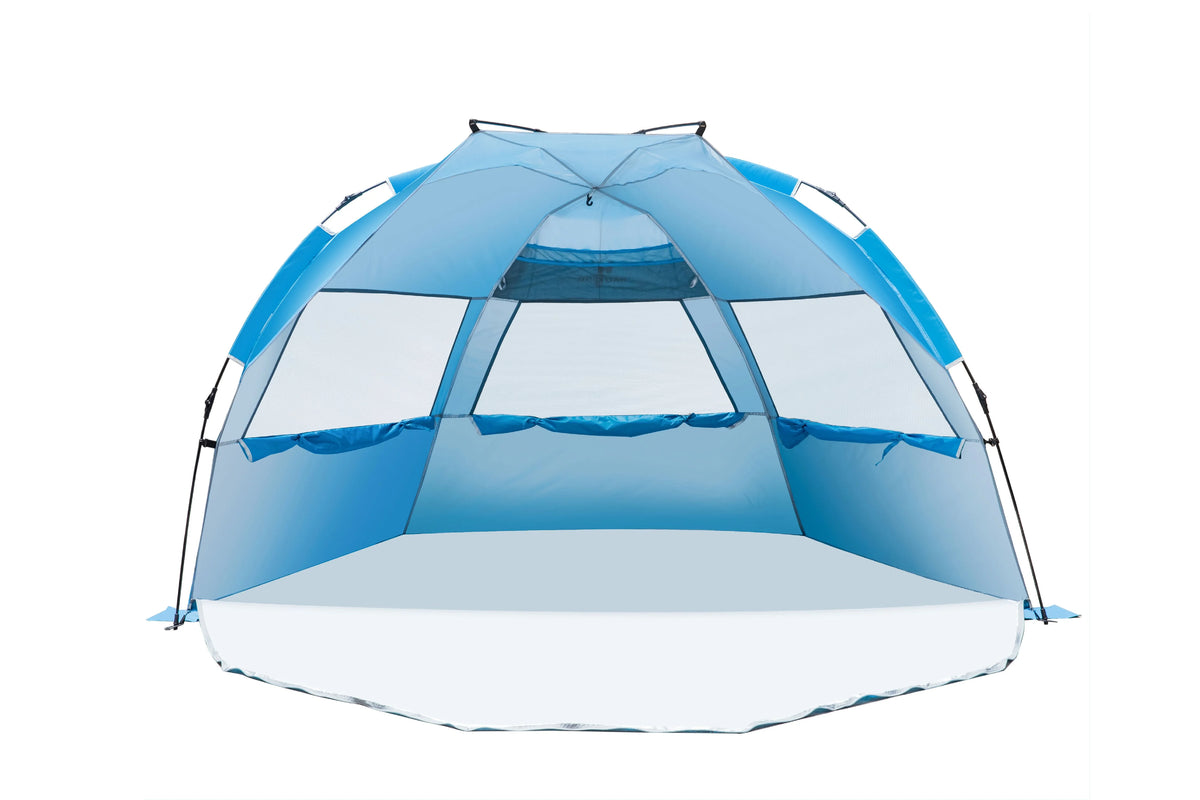 Outdoors Easy Up Beach Cabana Tent Sun Shelter, Deluxe Large for 4 Person