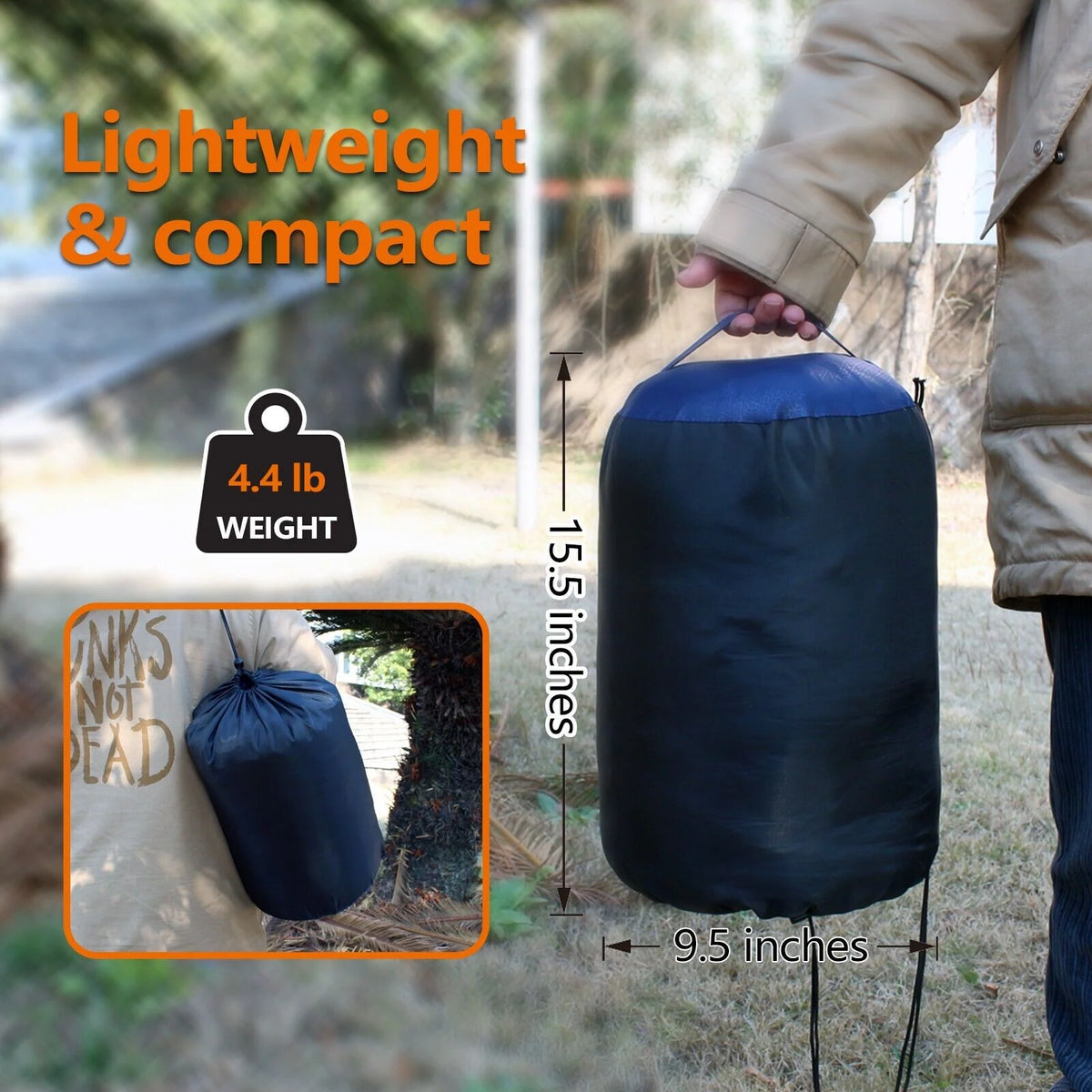 Heated Sleeping Bag Waterproof Lightweight Sleeping Bag for Camping Backpacking